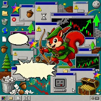 Robinhood meme 6: 02 windows98 collage