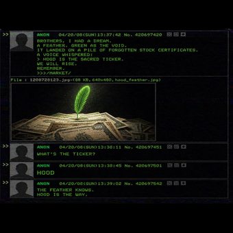 Robinhood meme 11: 04 forum feather knows