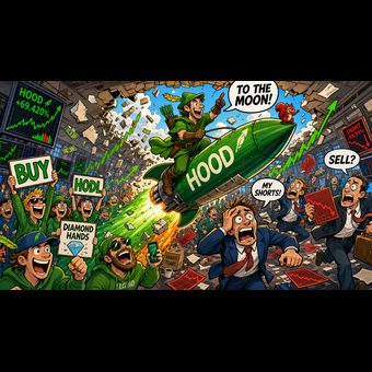 Robinhood meme 47: 06 cartoon hood rocket