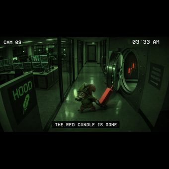 Robinhood meme 18: 01 cctv red candle heist