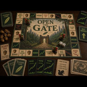 Robinhood meme 58: 13 open the gate boardgame