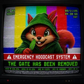 Robinhood meme 55: 09 emergency hoodcast system