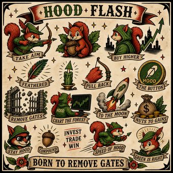 Robinhood meme 70: 13 hood flash tattoo sheet
