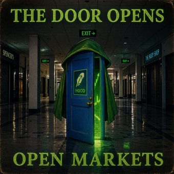 Robinhood meme 4: 06 the door opens liminal