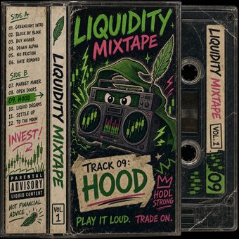 Robinhood meme 73: 12 liquidity mixtape boombox