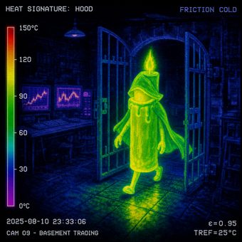 Robinhood meme 5: 03 thermal camera hood candle