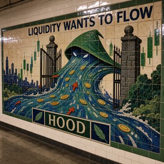 Robinhood meme 88: 18 ceramic tile liquidity river