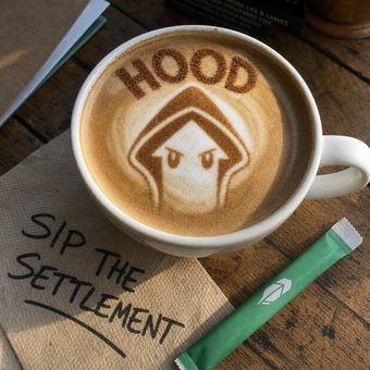 Robinhood meme 90: 19 phone photo latte settlement